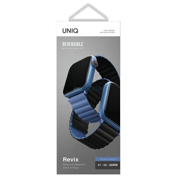UNIQ Revix szíj Apple Watch 38 / 40 / 41 mm - fekete-kék