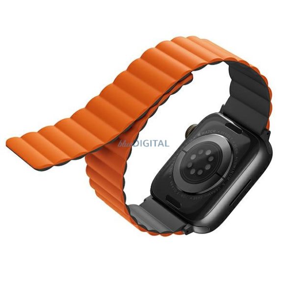 UNIQ Revix szíj Apple Watch 42 / 44 / 45 / 49 mm - szürke-narancssárga
