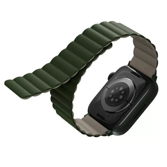UNIQ Revix szíj Apple Watch 42 / 44 / 45 / 49 mm - zöld-szürke