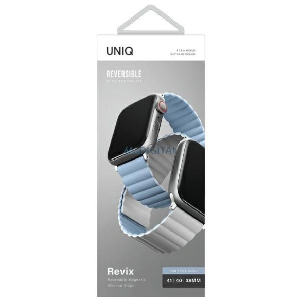 UNIQ Revix szíj Apple Watch 38 / 40 / 41 mm - fehér-kék