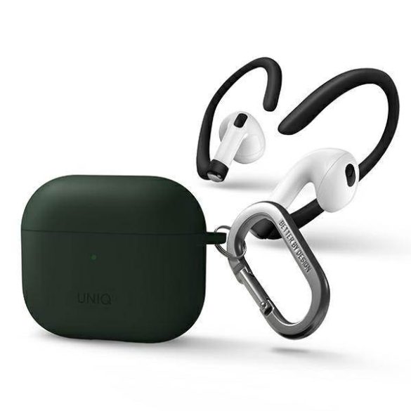 UNIQ Tok Nexo AirPods 3 gen + szilikon sport fülhallgató és zöld tok