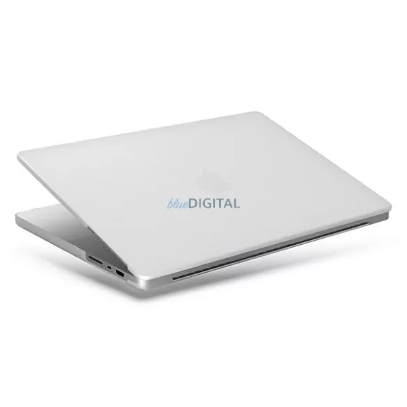 UNIQ Claro könyvtok MacBook Pro 14" (2021) galambszürke, matt, átlátszó