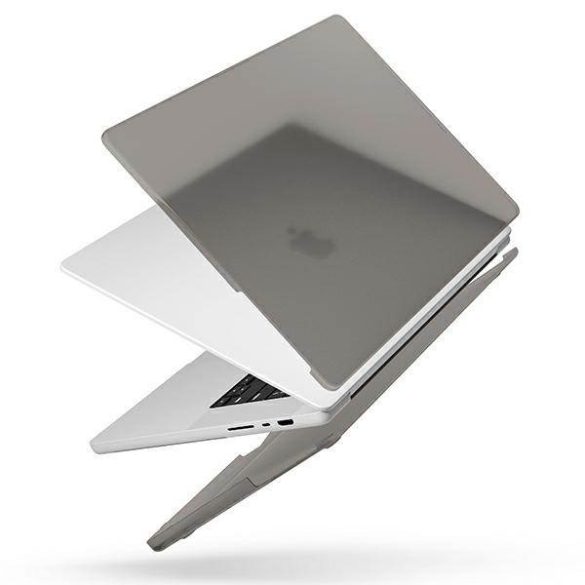 UNIQ etui Claro MacBook Pro 14" (2021/2023) átlátszó füst matt szürke tok