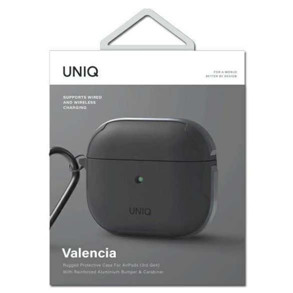 UNIQ Tok Valencia AirPods 3 szürke antimikrobiális