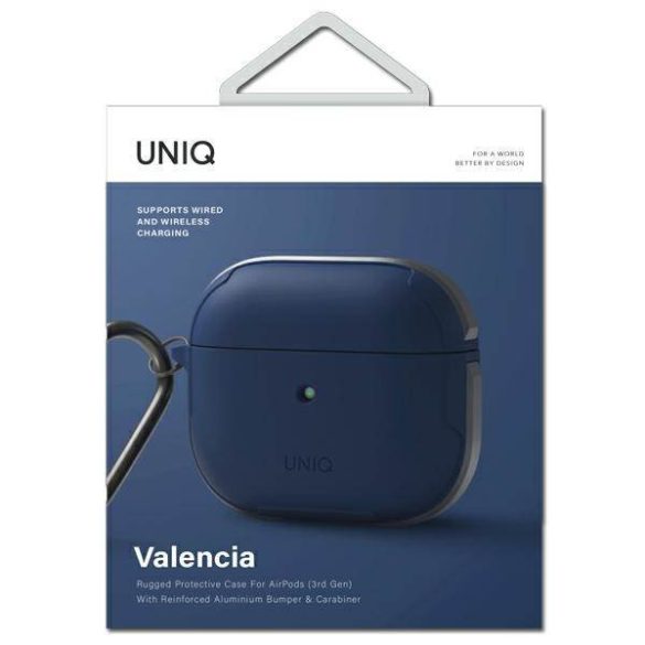 UNIQ Tok Valencia AirPods 3 kék antimikrobiális
