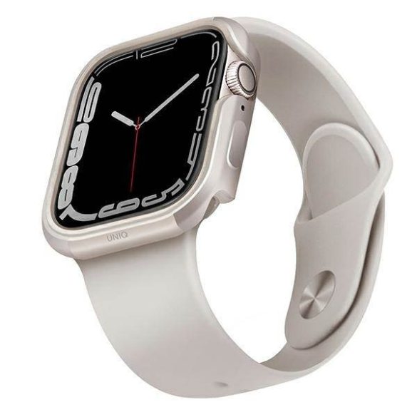 UNIQ etui Valencia Apple Watch Series 4/5/6/7/8/9/SE/SE2 45/44mm. starlight tok