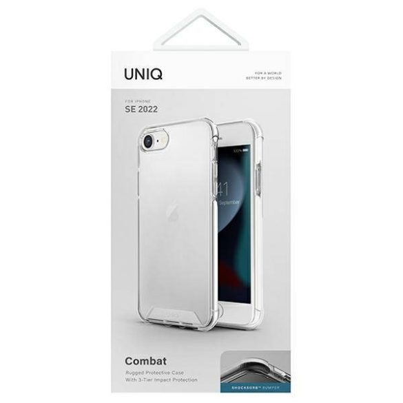 UNIQ Tok Combat iPhone SE 2022 / SE 2020 /7/8 fehér tok