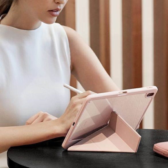 UNIQ Tok Moven iPad Air 10.9 (2022/2020) antimikrobiális rózsaszín tok