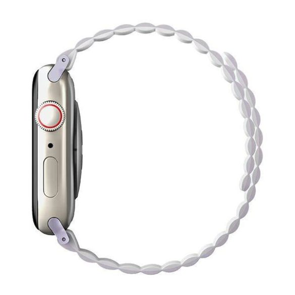 UNIQ óraszíj Revix Apple Watch Series 1/2/3/4/4/5/6/7/8/9/SE/SE2 38/40/41mm. Megfordítható mágneses lila-fehér