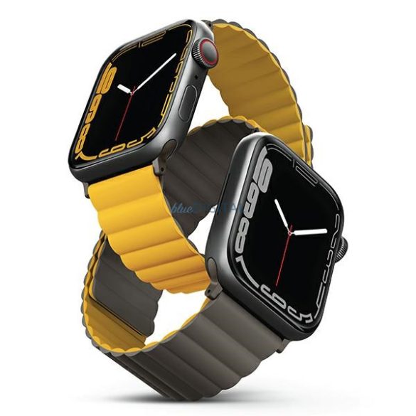 UNIQ Revix szíj Apple Watch 42 / 44 / 45 / 49 mm - mustársárga-khakizöld
