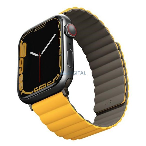 UNIQ Revix szíj Apple Watch 42 / 44 / 45 / 49 mm - mustársárga-khakizöld