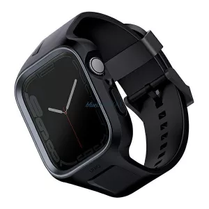 UNIQ Monos tok szíjjal Apple Watch 4/5/6/7/8/9/SE/SE2 (44/45mm) - fekete