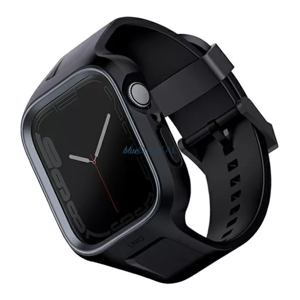 UNIQ Monos tok szíjjal Apple Watch 4/5/6/7/8/9/SE/SE2 (44/45mm) - fekete