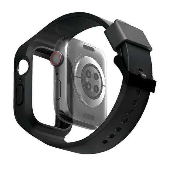 UNIQ Monos tok szíjjal Apple Watch 4/5/6/7/8/9/SE/SE2 (44/45mm) - fekete