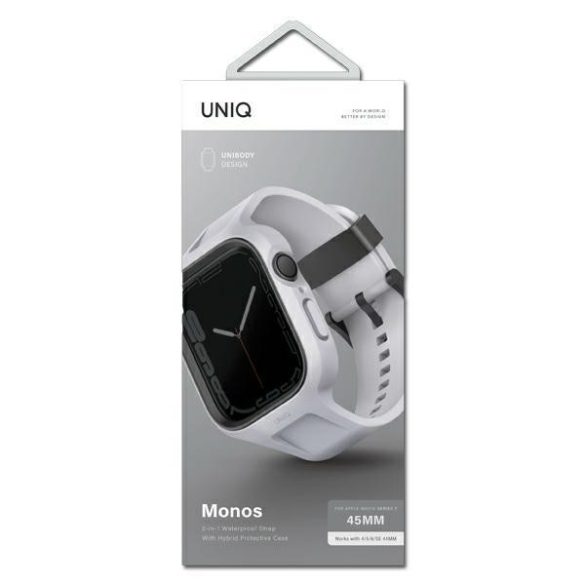 UNIQ Monos tok szíjjal Apple Watch 4/5/6/7/8/9/SE/SE2 (44/45mm) - szürke