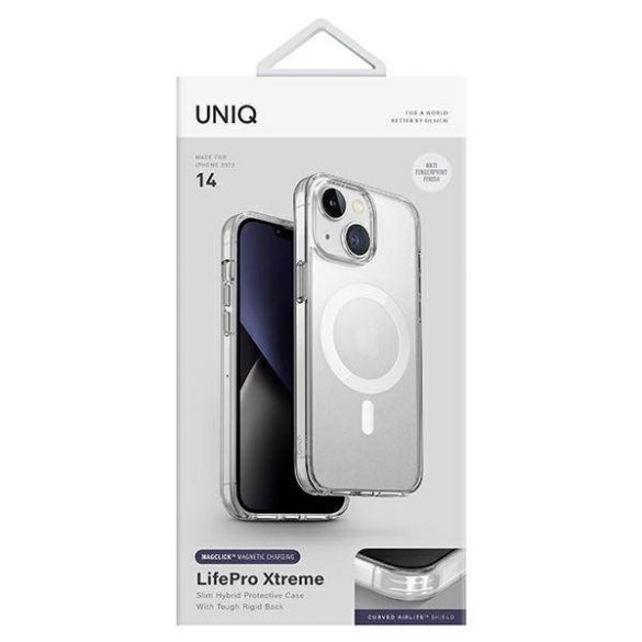 UNIQ etui LifePro Xtreme iPhone 14 / 15 / 13 6,1" Magclick Charging átlátszó tok