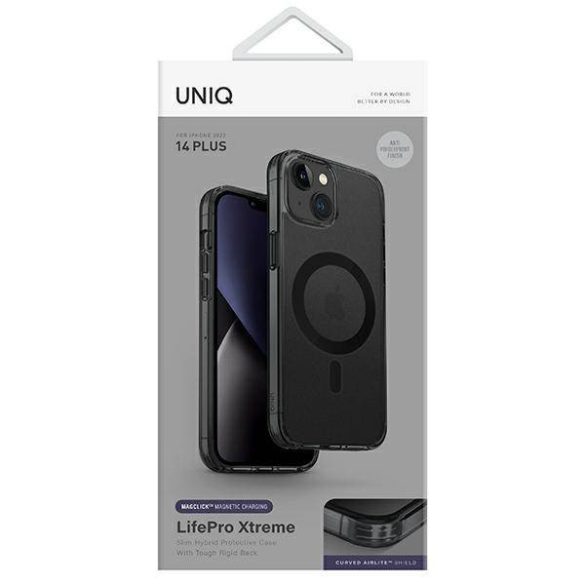 UNIQ etui LifePro Xtreme iPhone 14 Plus / 15 Plus 6.7" Magclick Charging füstszín tok