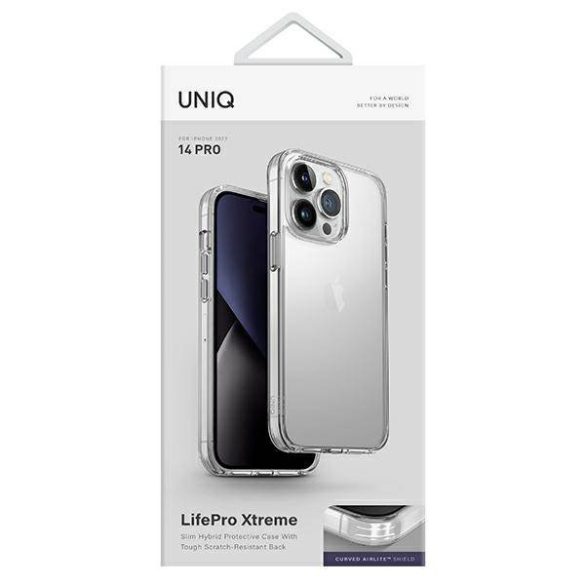 UNIQ Tok LifePro Xtreme iPhone 14 Pro 6,1" átlátszó tok