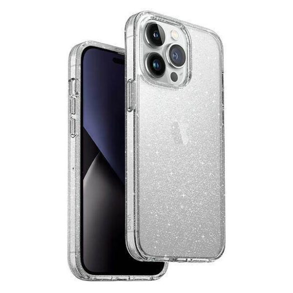 UNIQ Tok LifePro Xtreme iPhone 14 Pro 6,1" fényes átlátszó csillogó tok