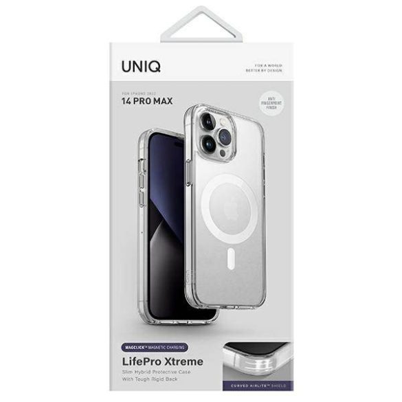 UNIQ Tok LifePro Xtreme iPhone 14 Pro Max 6,7 "Magclick Charging átlátszó tok