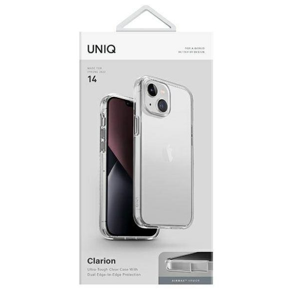 UNIQ etui Clarion iPhone 14 / 15 / 13 6,1" fényes átlátszó tok