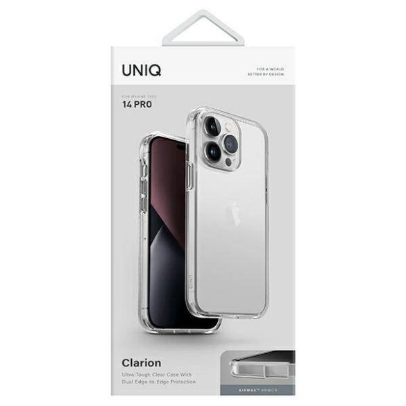 UNIQ Tok Clarion iPhone 14 Pro 6,1" átlátszó tok