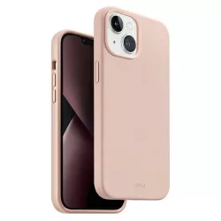 UNIQ etui Lino iPhone 14 Plus 6.7" rózsaszínű tok