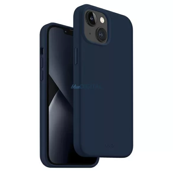 UNIQ etui Lino iPhone 14 Plus 6.7" tengeri kék tok