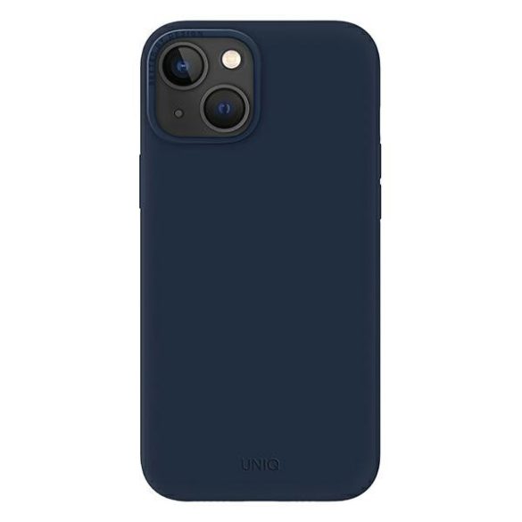 UNIQ etui Lino iPhone 14 Plus / 15 Plus 6.7" tengeri kék tok