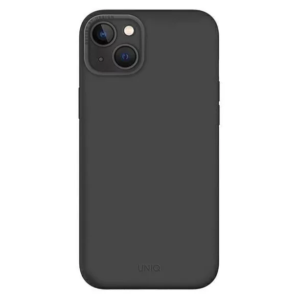 UNIQ etui Lino Hue iPhone 14 Plus 6.7" Magclick Charging szénszürke tok