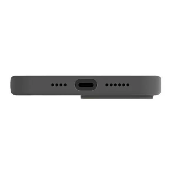 UNIQ etui Lino Hue iPhone 14 Plus 6.7" Magclick Charging szénszürke tok