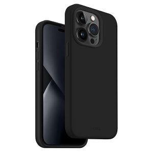 UNIQ etui Lino iPhone 14 Pro 6,1" fekete tok