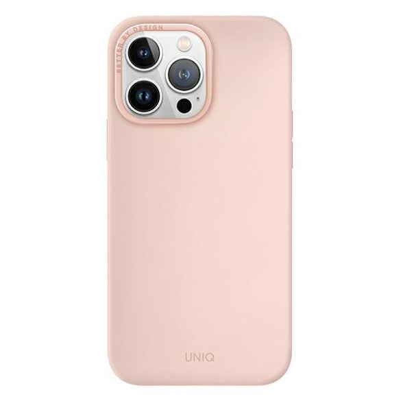 UNIQ etui Lino iPhone 14 Pro 6,1" rózsaszín tok