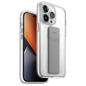 UNIQ Tok Heldro Mount iPhone 14 Pro 6,1" átlátszó tok