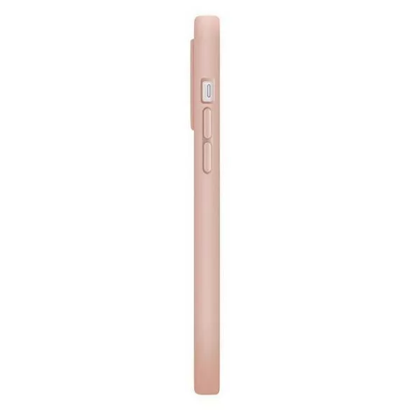 UNIQ etui Lino Hue iPhone 14 Plus 6.7" Magclick töltés rózsaszín tok