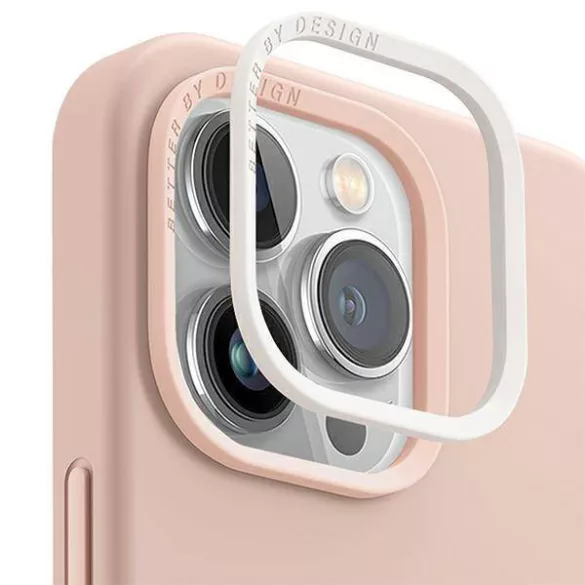 UNIQ etui Lino Hue iPhone 14 Plus 6.7" Magclick töltés rózsaszín tok