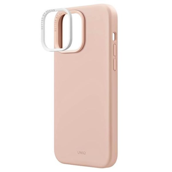 UNIQ etui Lino Hue iPhone 14 Pro 6,1" Magclick Charging rózsaszín tok