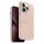 UNIQ etui Lino Hue iPhone 14 Pro Max 6,7" Magclick Charging rózsaszín tok