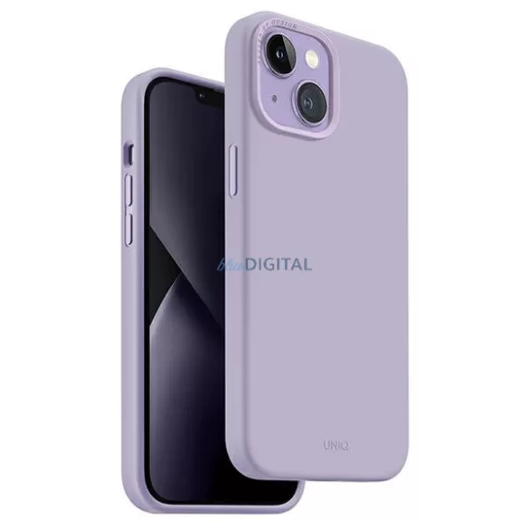 UNIQ etui Lino iPhone 14 Plus 6,7" lila tok