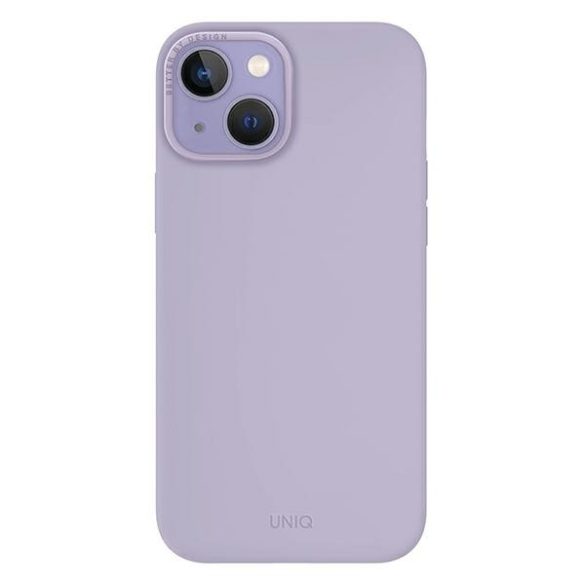 UNIQ etui Lino iPhone 14 Plus / 15 Plus 6,7" lila tok