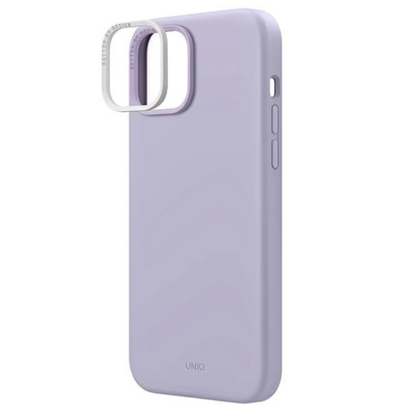 UNIQ etui Lino iPhone 14 Plus / 15 Plus 6,7" lila tok