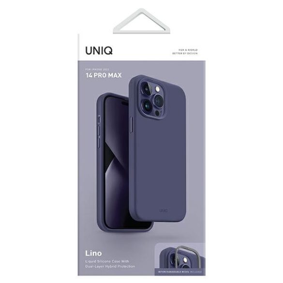 UNIQ etui Lino iPhone 14 Pro Max 6,7" lila füge tok