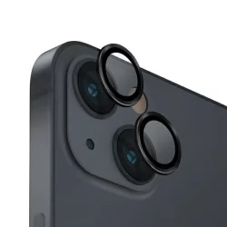   UNIQ Optix kamera lencse védő üvegfólia fekete szegéllyel, applikátorral iPhone 14 / 14 Plus