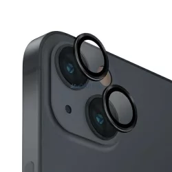   UNIQ Optix kamera lencse védő üvegfólia fekete szegéllyel, applikátorral iPhone 14 / 14 Plus