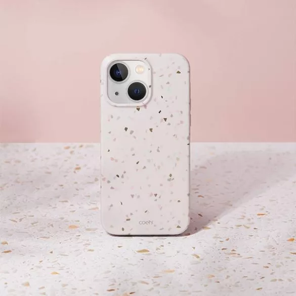 UNIQ Coehl Terrazzo tok iPhone 14 - bézs