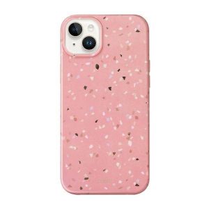 UNIQ etui Coehl Terrazzo iPhone 14 / 15 / 13 6,1" korall tok