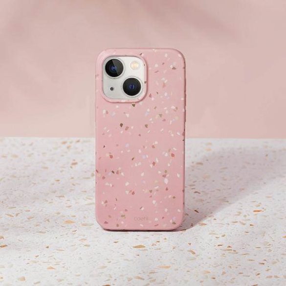 UNIQ etui Coehl Terrazzo iPhone 14 / 15 / 13 6,1" korall tok