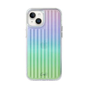 UNIQ etui Coehl Lineáris iPhone 14 Plus / 15 Plus 6,7" opál/irizáló tok