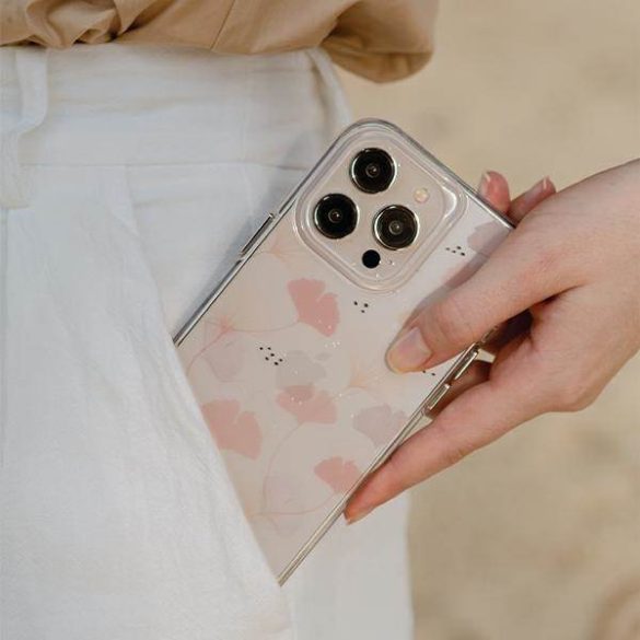 UNIQ etui Coehl Meadow iPhone 14 Plus / 15 Plus 6.7" tavaszi rózsaszínű tok
