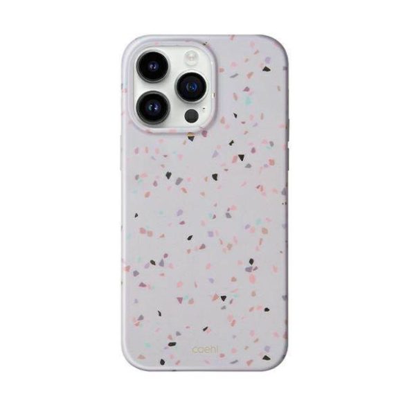 UNIQ Tok Coehl Terrazzo iPhone 14 Pro 6,1" homokkő színű tok